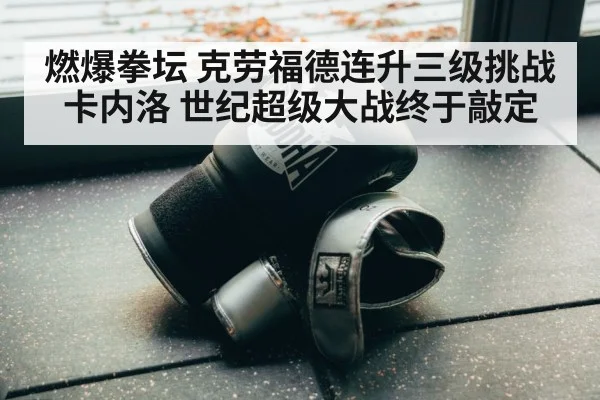 燃爆拳坛 克劳福德连升三级挑战卡内洛 世纪超级大战终于敲定